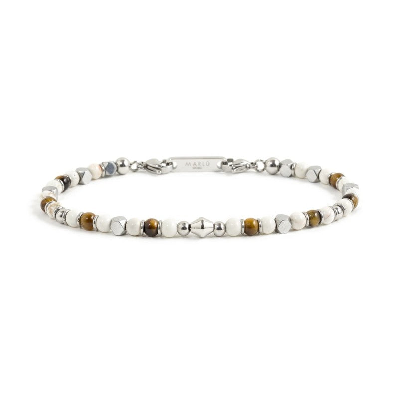 MARLU-Bracciale agata bianca