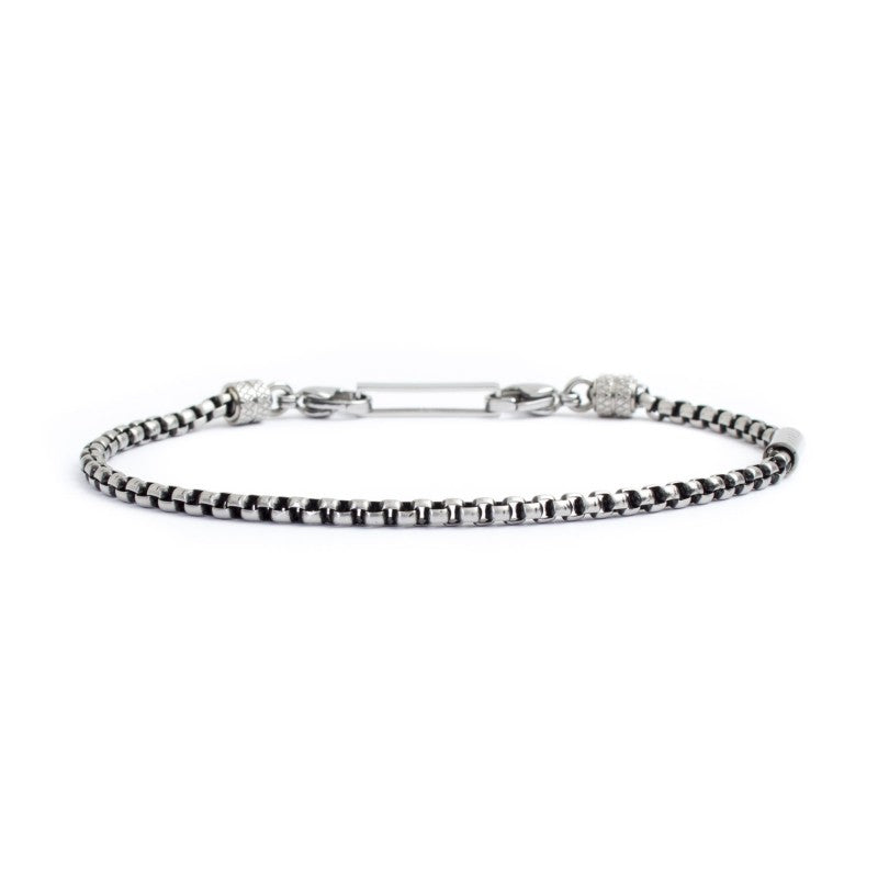 MARLU-Bracciale catena box rounded 3mm