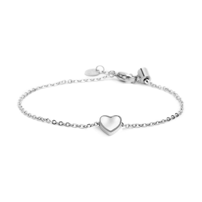 MARLU- Bracciale cuore madreperla