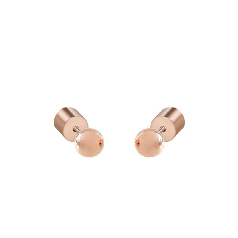 MARLU- Orecchini a lobo sfera 4mm