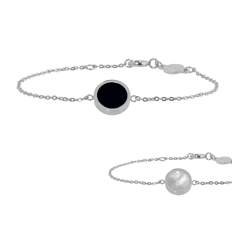 MARLU- Bracciale con acrilico e madreperla