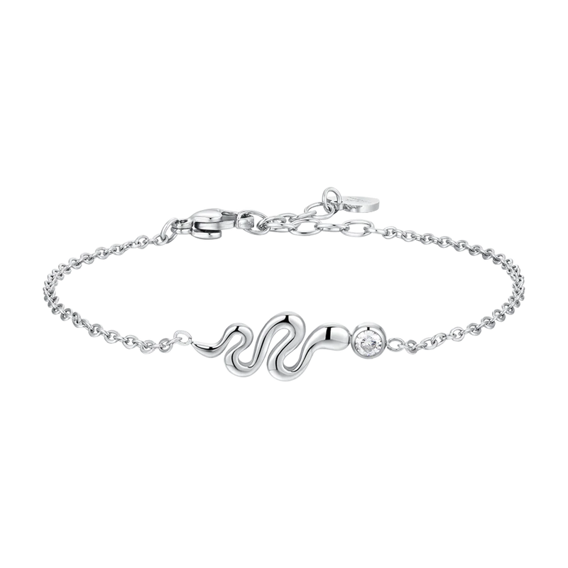 LUCA BARRA-Bracciale in argento 925 con draghetto