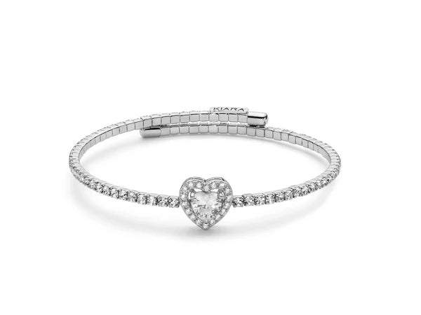 Bracciale caucciù strass rosso con calamita Bracciale caucciù strass rosso con calamita