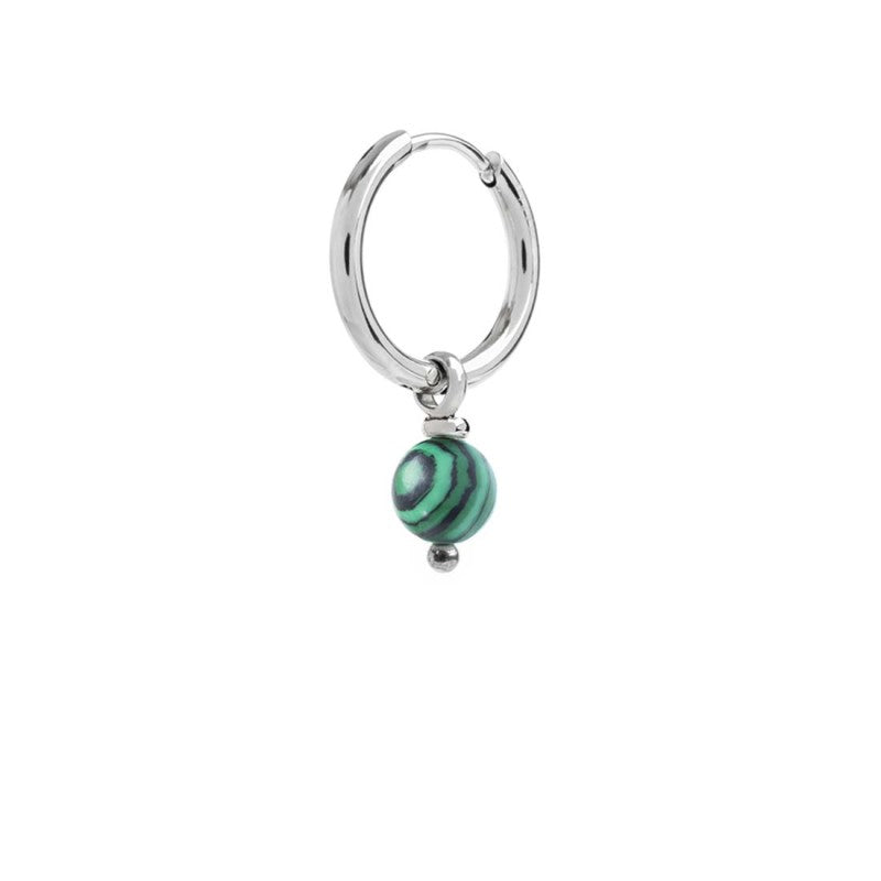MARLU- Orecchino a cerchio con sfera pendente