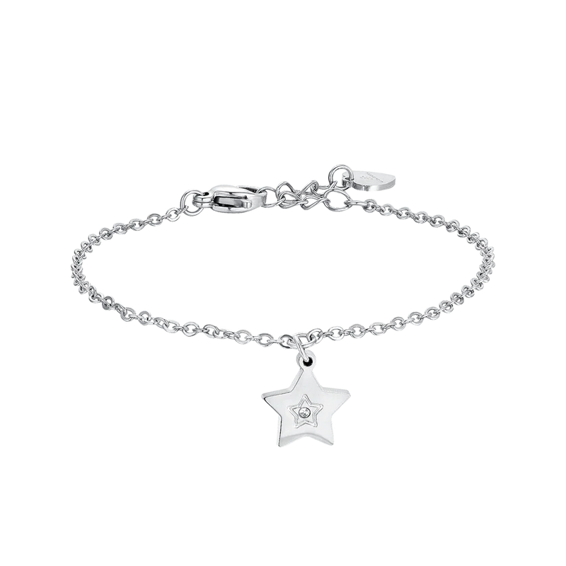 LUCA BARRA-BRACCIALE BAMBINA IN ACCIAIO CON STELLA