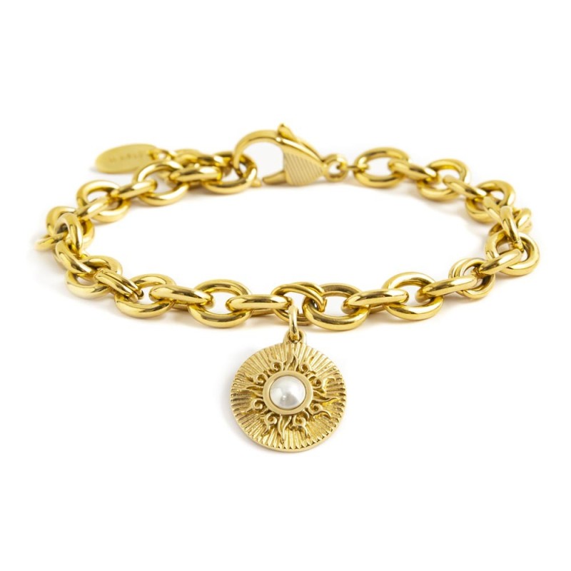 MARLU - Bracciale sole pendente con perla