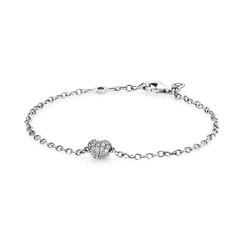 Pandora-Bracciale con Cuore in Pavè
