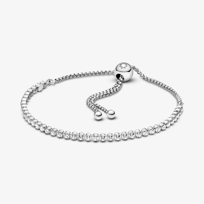 Pandora-Bracciale Tennis con chiusura regolabile