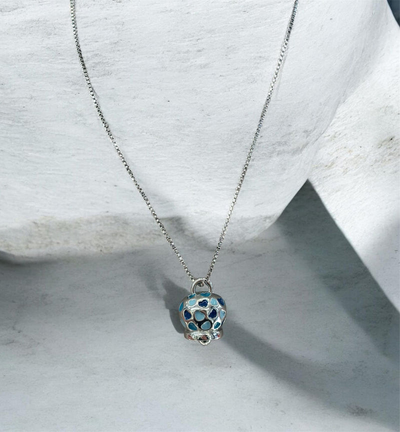 By Simon - Collana in acciaio con campanella dei desideri Amo Capri