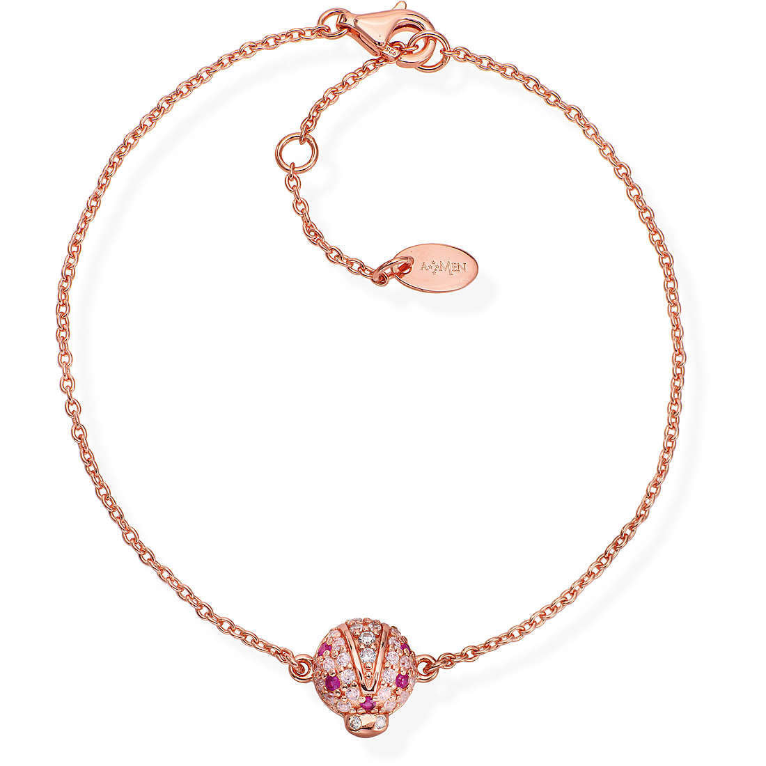 PREZIOSI ARGENTO 925- BRACCIALE DONNA IN ARGENTO "COCCINELLA"