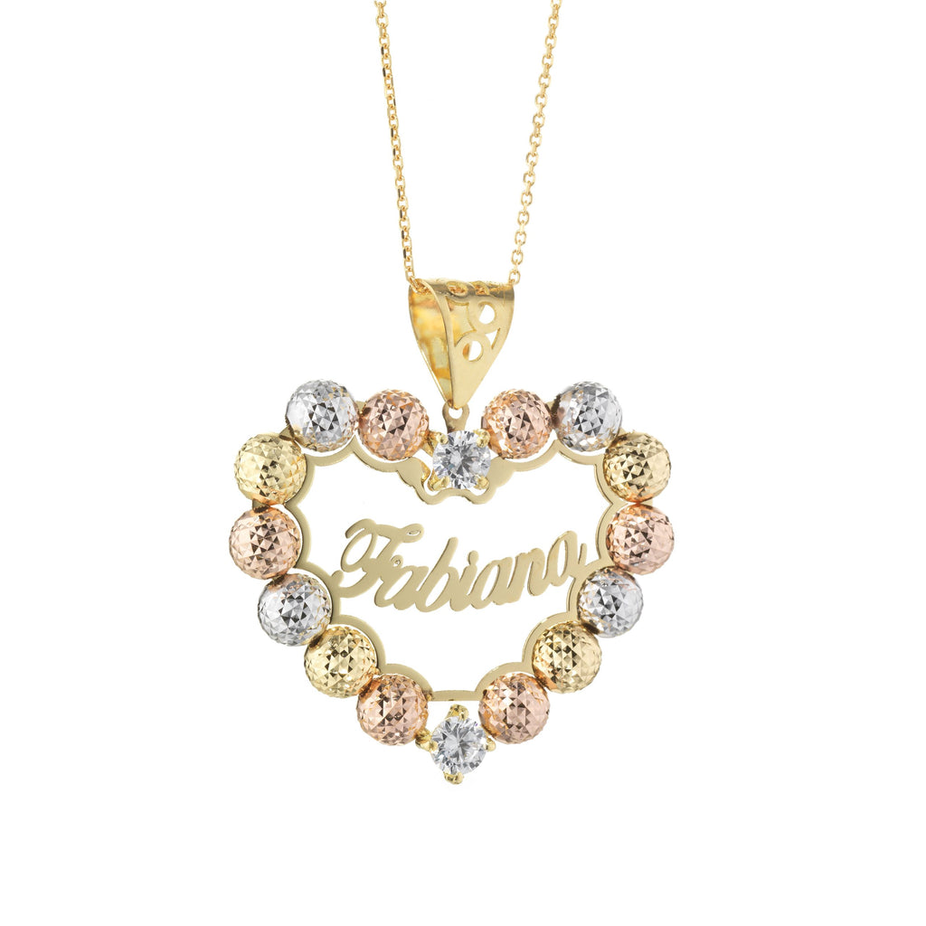 Collana cuore Mille Luci personalizzata in oro 18kt