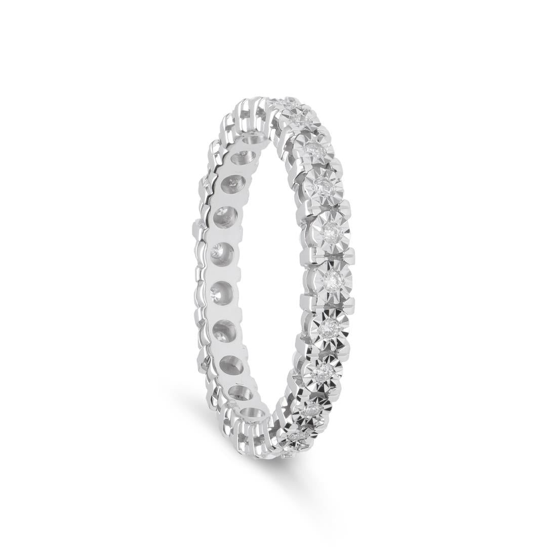 FALCO GIOIELLI - Anello Eternity in Oro 18 kt con Diamanti ct 0,18