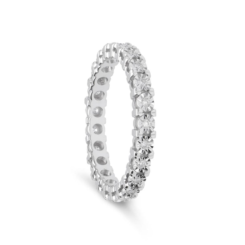 FALCO GIOIELLI - Anello Eternity in Oro 18 kt con Diamanti ct 0,18