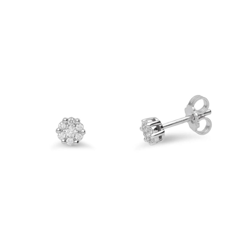 FALCO GIOIELLI  - Orecchini Punto Luce con Diamanti 0,10 ct in Oro 18 kt
