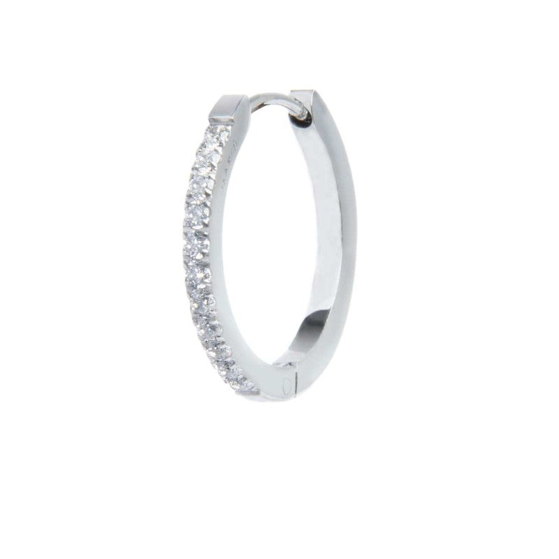 MARLU- Orecchino a cerchio 2 cm con zirconi