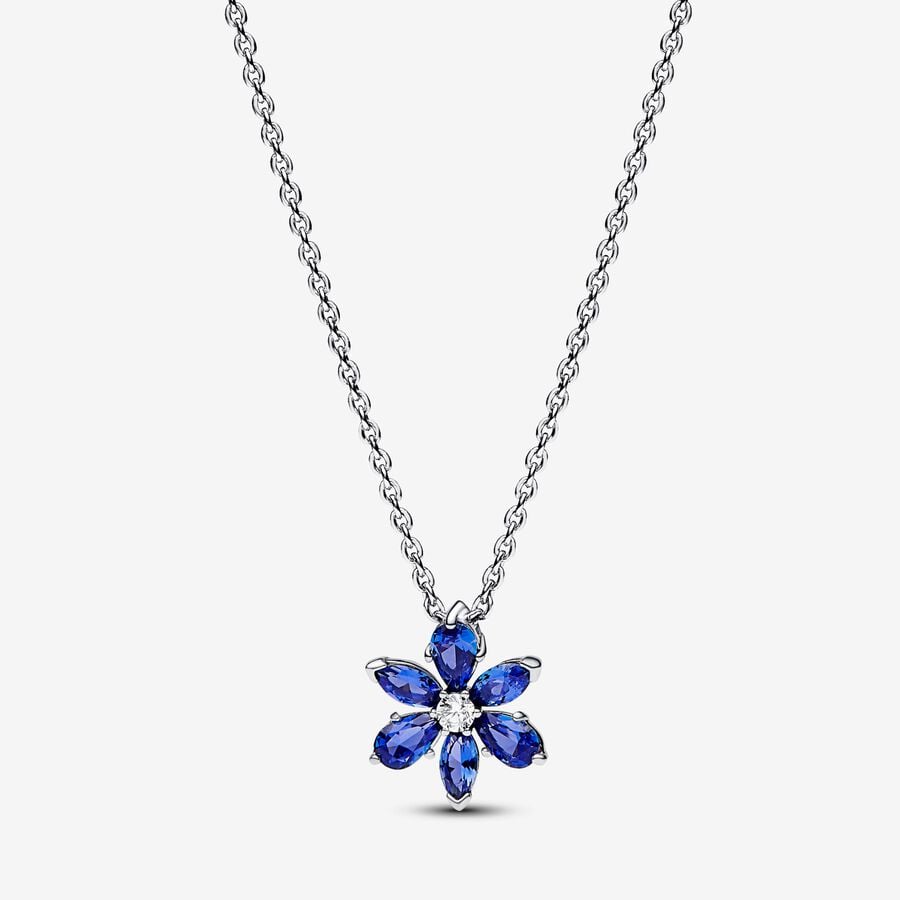 Collana Pendente Herbarium Fiore Blu