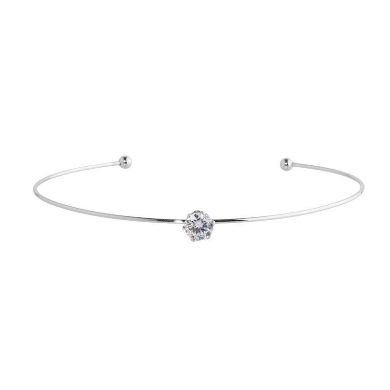 MARLU- Bracciale rigido con solitario