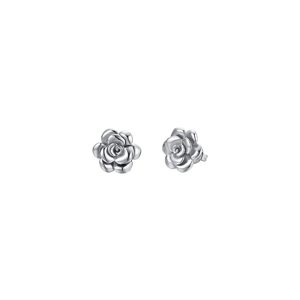 LUCA BARRA - ORECCHINI ROSE A LOBO