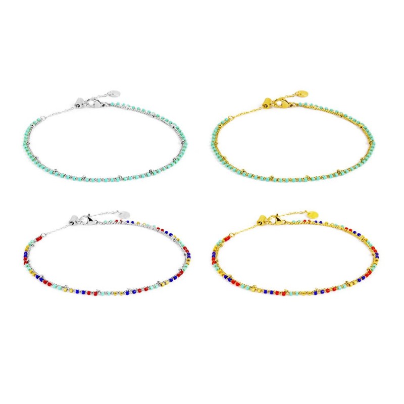 MARLU- Cavigliera catena grumetta e myuki