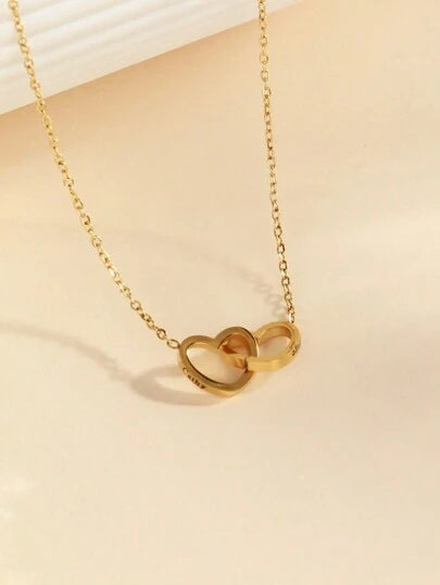 Collana cuori intrecciati