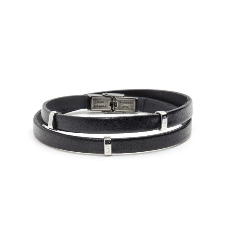MARLU- Bracciale cuoio due giri
