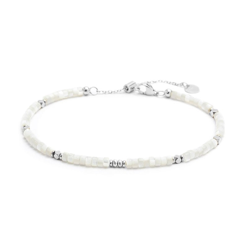 MARLU- Cavigliera con rondelle madreperla