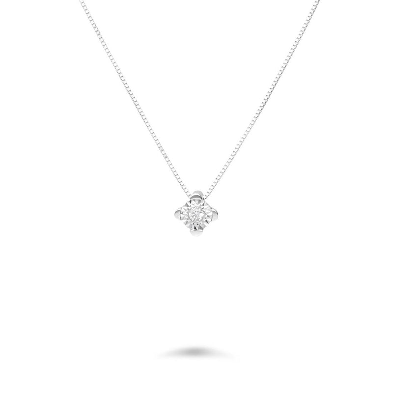 FALCO GIOIELLI - Collana punto luce in oro bianco - Oro18kt