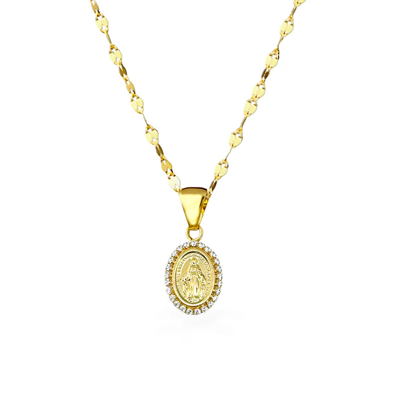 Collana in Oro con zirconi - Oro18kt - 2,6 gr.