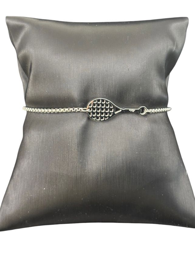 MARLU- BRACCIALE CON CIONDOLO A FORMA DI RACCHETTA DA TENNIS