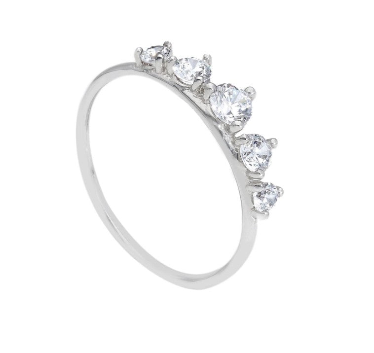 Anello in oro con pietre preziose  - Oro 18 kt