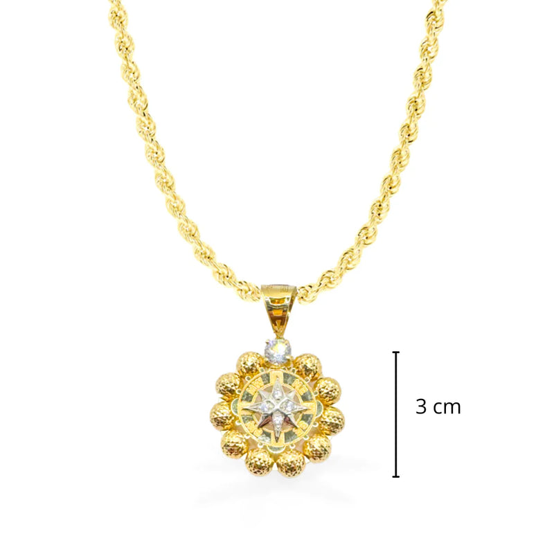 Collana con Rosa dei Venti in Oro18kt - 2025 - 4,9 gr.