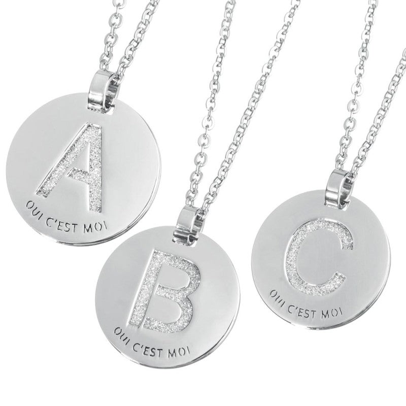 MARLU- Collana con lettera cristalli