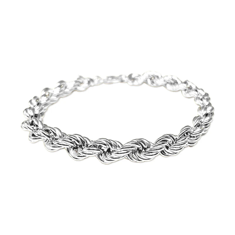 FALCO GIOIELLI - Bracciale Corda in Oro Bianco - Oro18kt - 4,5 gr.