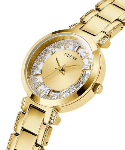 Orologio Donna Guess Quarzo Solo Tempo Zirconi Acciaio Dorato