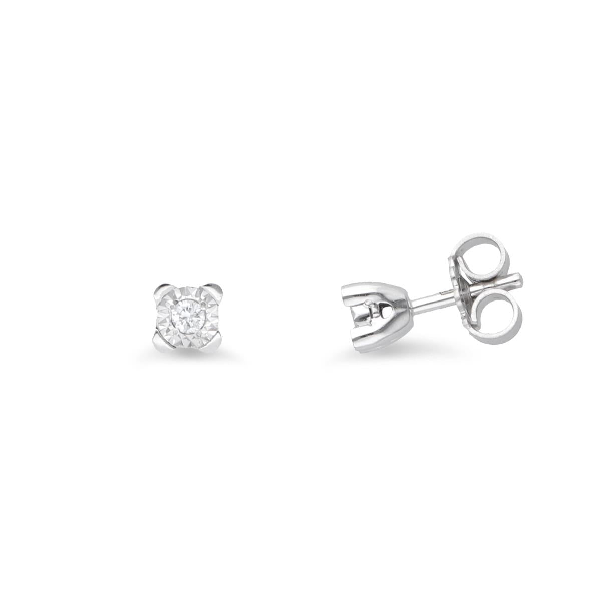 FALCO GIOIELLI  - Orecchini Punto Luce in Oro Bianco 18 kt Falco Gioielli
