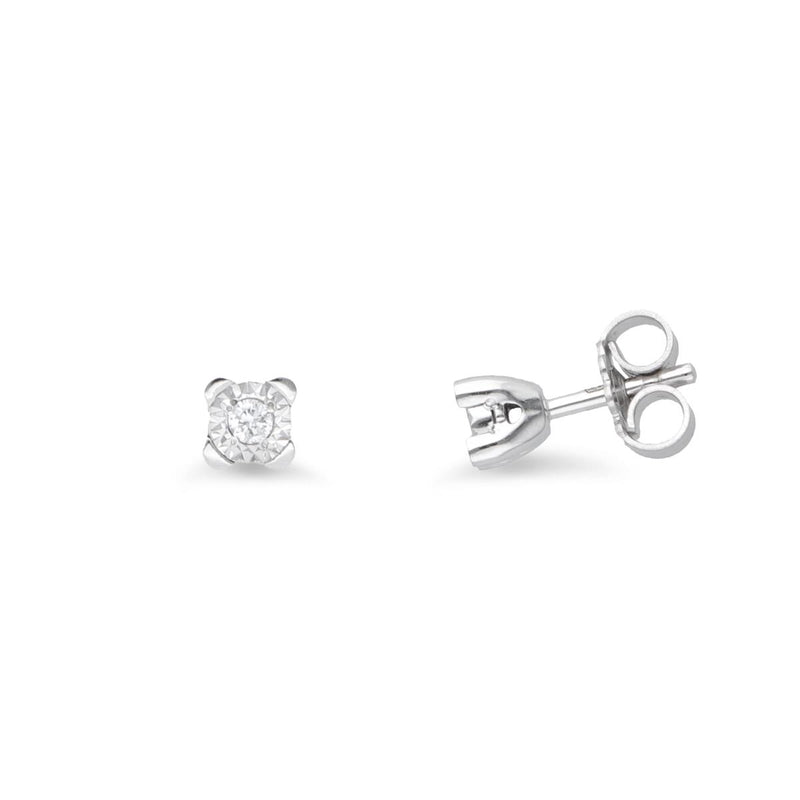 FALCO GIOIELLI  - Orecchini Punto Luce in Oro Bianco 18 kt Falco Gioielli