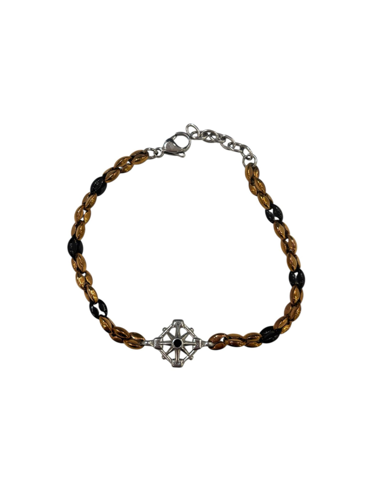 LUCA BARRA-bracciale acciaio rosa dei venti
