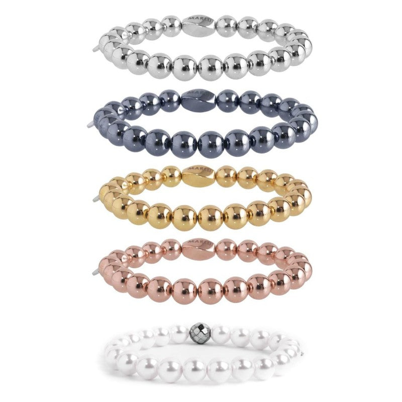 MARLU- Bracciale elastico sfere 8mm
