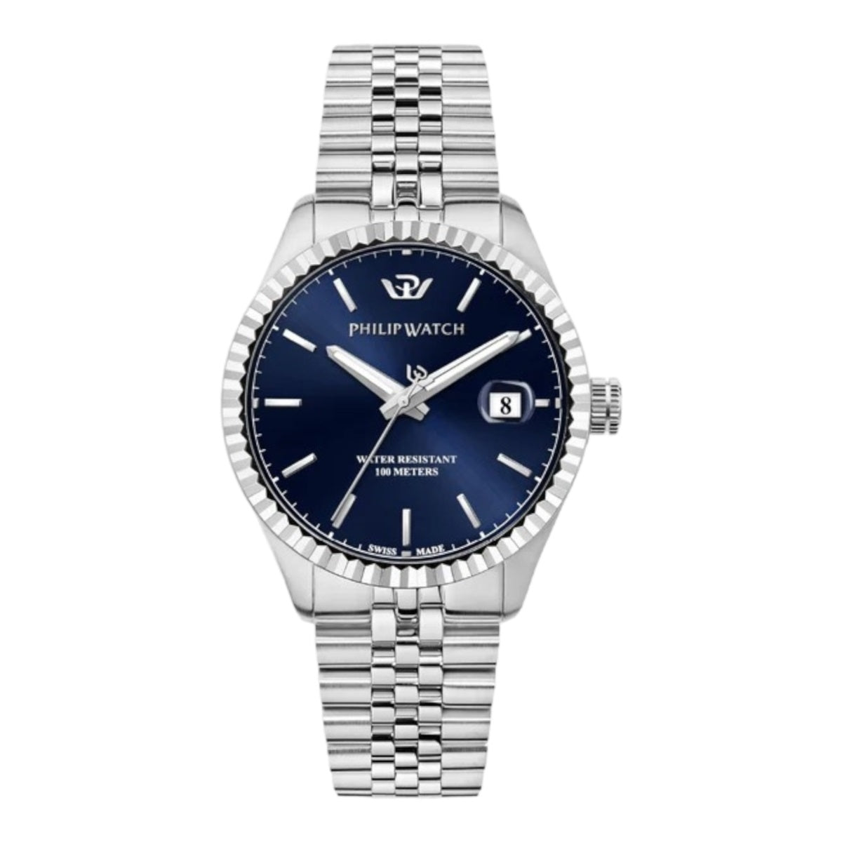 Philip Watch - Caribe 39mm 3h blue dial/b