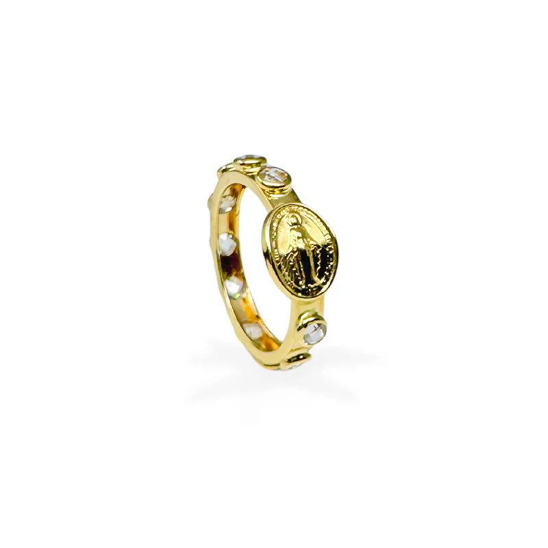 Anello rosario in Oro - Oro18kt - 2 gr.