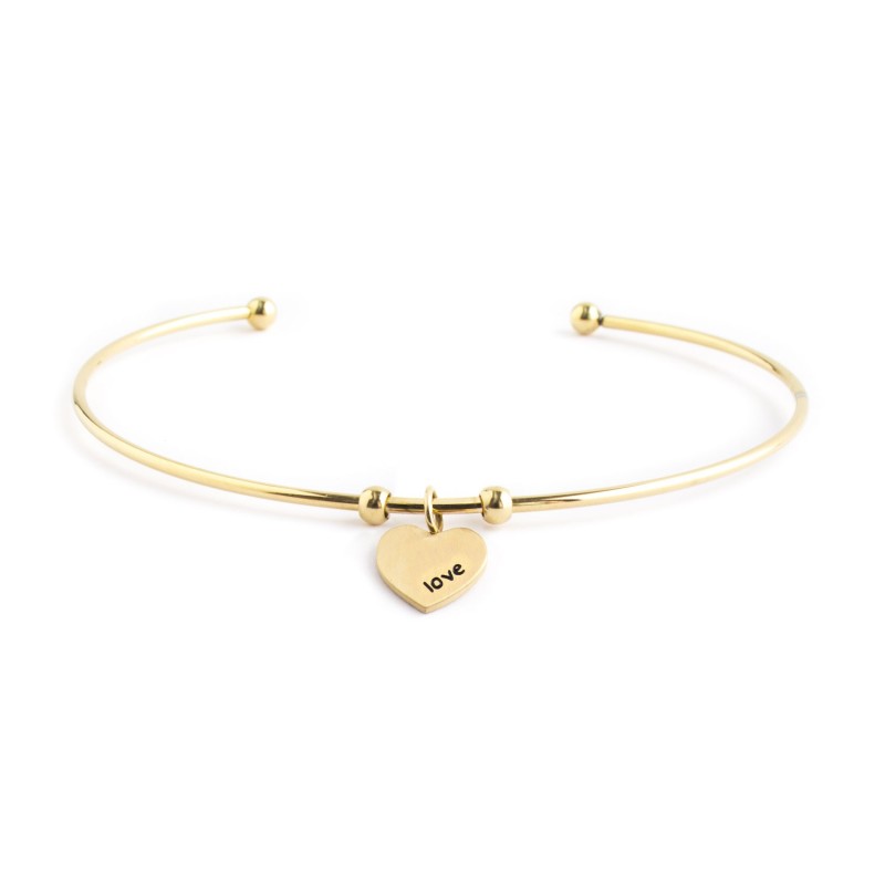 MARLU- Bracciale rigido cuore love