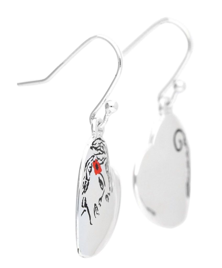 GUESS-Orecchini pendenti con Volto di una Donna