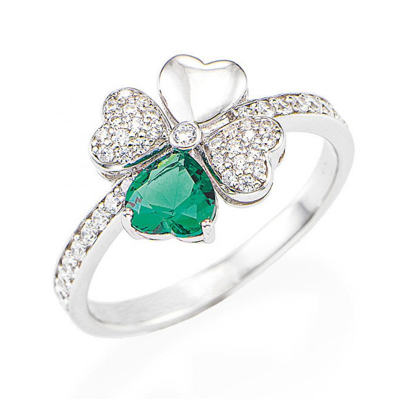 PREZIOSI ARGENTO 925 - Anello Quadricuore