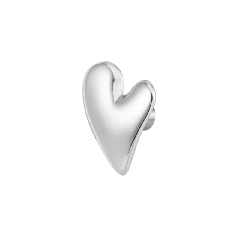 MARLU- Orecchino a lobo cuore irregolare 1,1cm