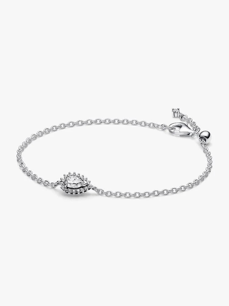 PANDORA-Bracciale a Catena con Punto Luce Goccia
