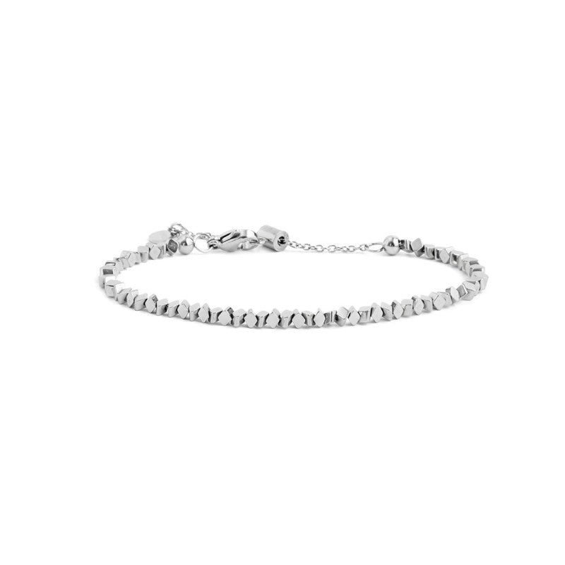 MARLU- Bracciale ematite diagonale