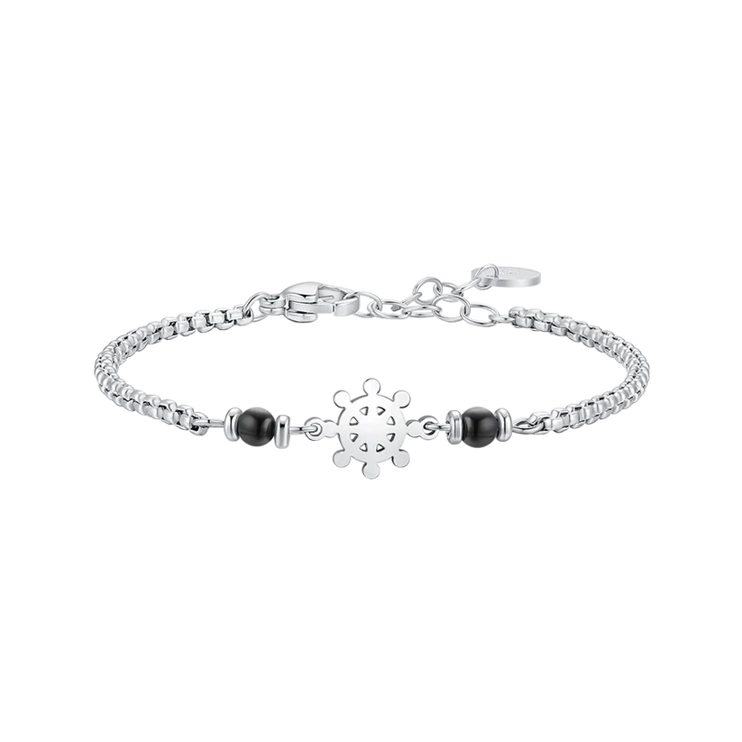 Luca Barra-Bracciale TIMONE E PERLINE NERE