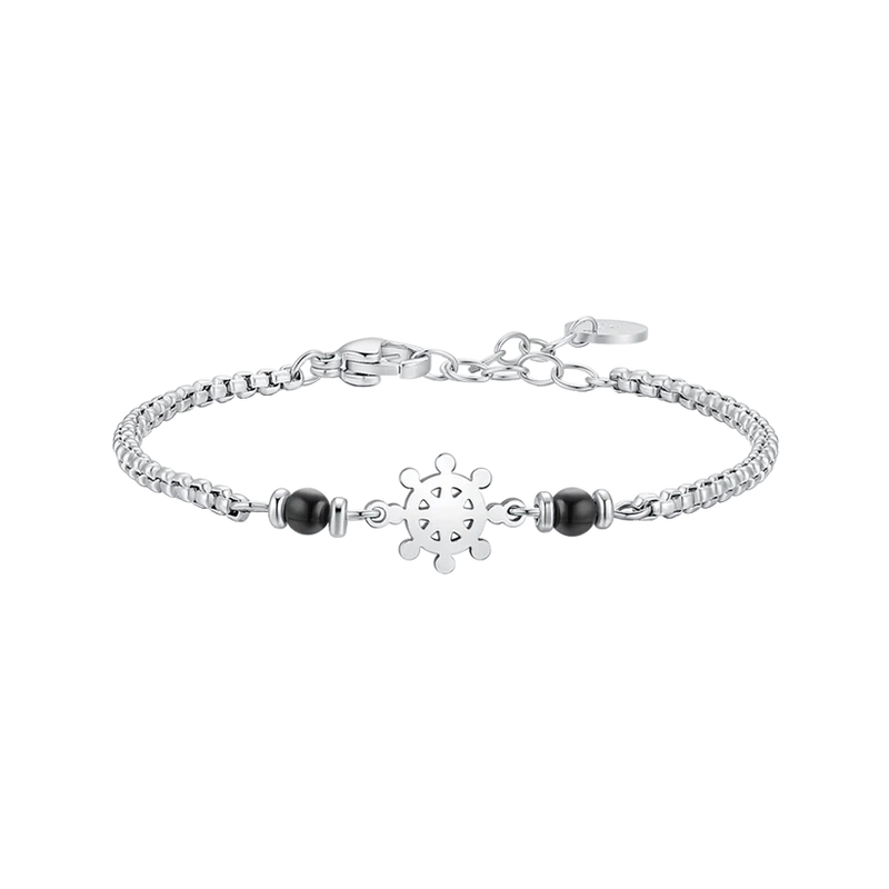 Luca Barra-Bracciale TIMONE E PERLINE NERE