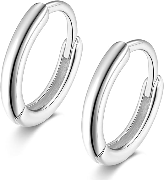 LUCA BARRA-Orecchini a Cerchio in Argento 925 7MM