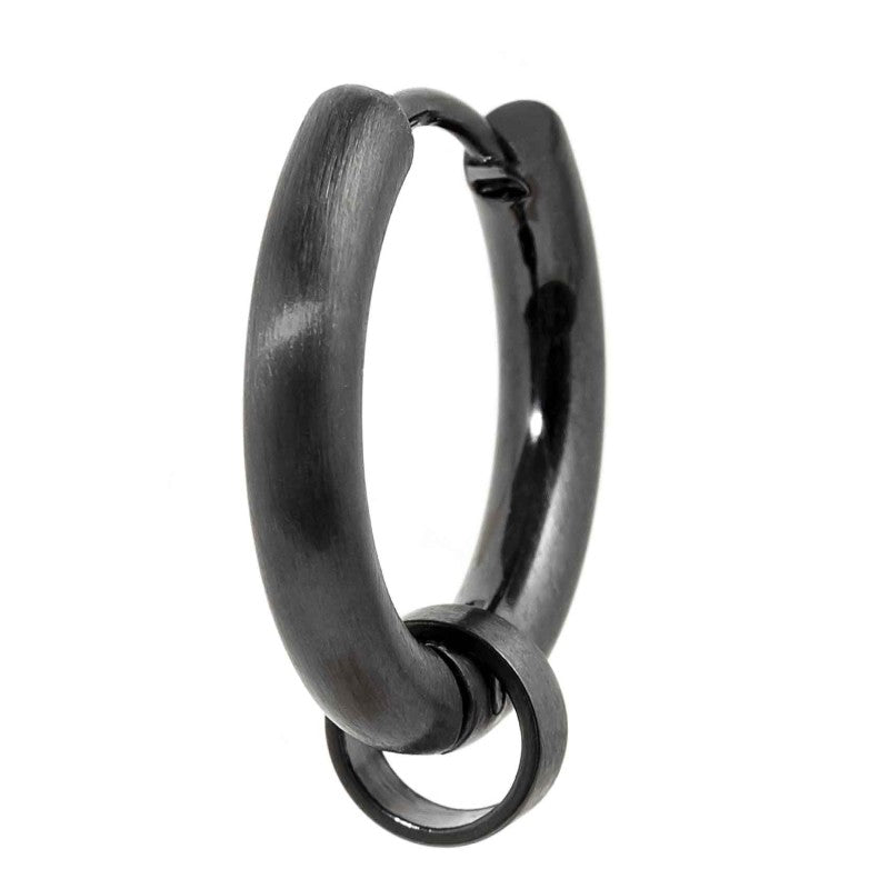 MARLU- Orecchino a cerchio 19mm con anello per charm